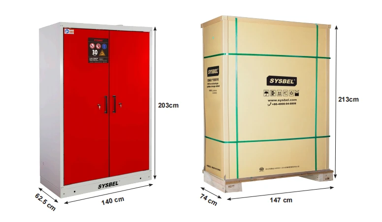 EN Fire-Resistant Gas Cylinder Storage Cabinet – 4 Cylinders SE730104 EN Fire-Resistant Gas Cylinder Storage Cabinet – 4 Cylinders SE730104